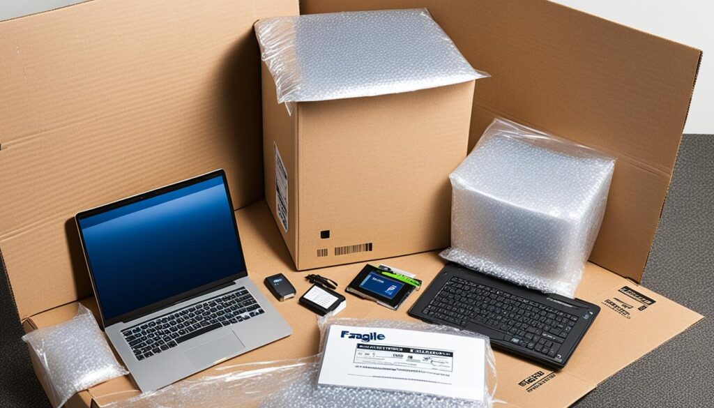 securely packed electronics